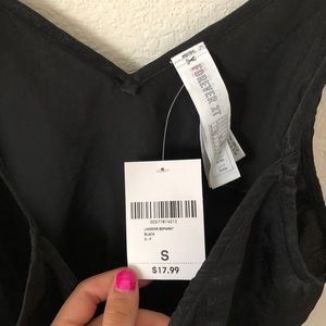 Satin Black Body suit